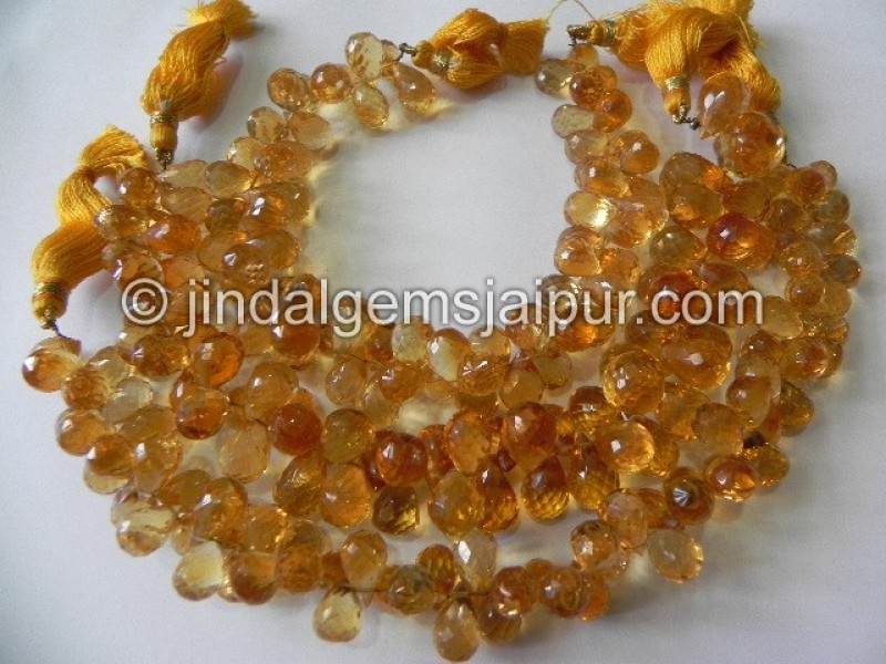 Citrine Far Faceted Drops